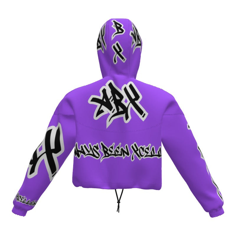 Purple (ABX) Crop Hoodie