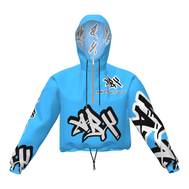 Sky Blue (ABX) Crop Hoodie