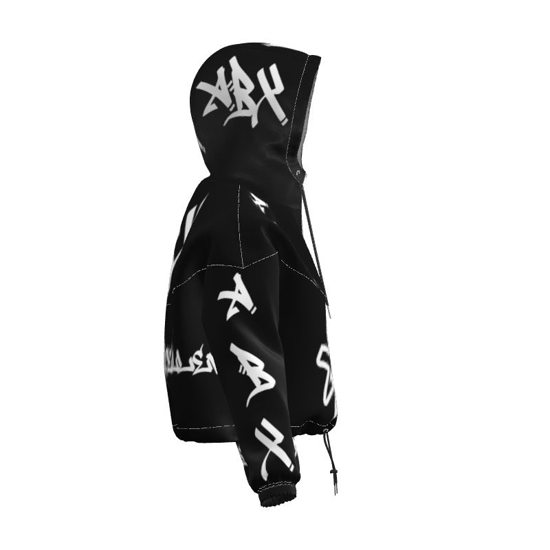Black (ABX) Crop Hoodie