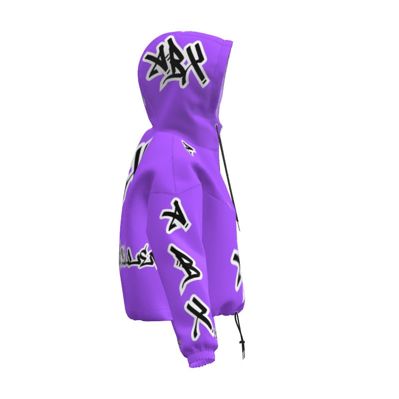 Purple (ABX) Crop Hoodie