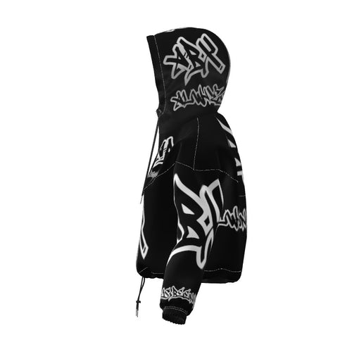 Black (ABX) Crop Hoodie