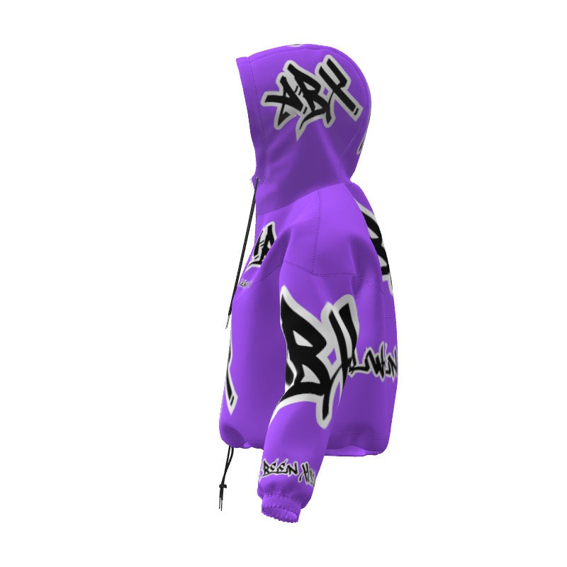 Purple (ABX) Crop Hoodie