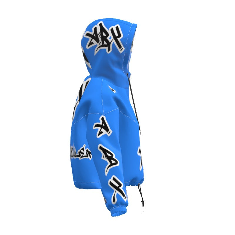 Blue (ABX) Crop Hoodie