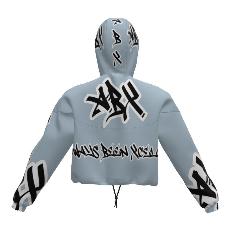 Pale Blue (ABX) Crop Hoodie