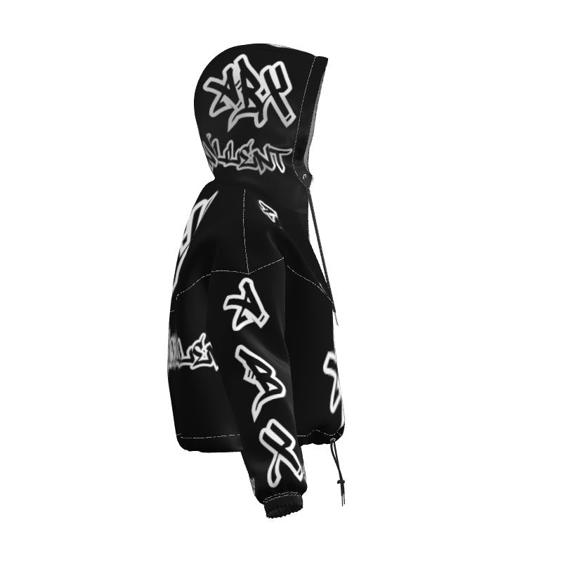 Black (ABX) Crop Hoodie