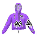 Purple (ABX) Crop Hoodie