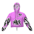 Pink (ABX) Crop Hoodie