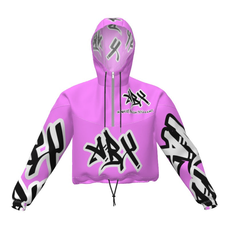 Pink (ABX) Crop Hoodie