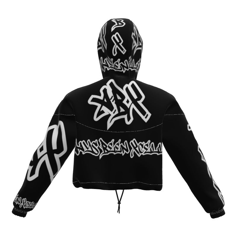 Black (ABX) Crop Hoodie