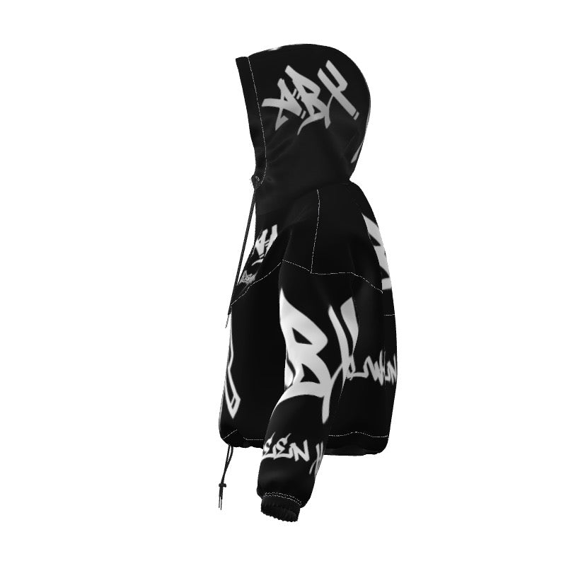 Black (ABX) Crop Hoodie
