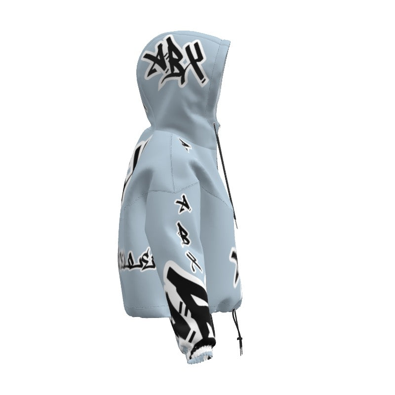 Pale Blue (ABX) Crop Hoodie